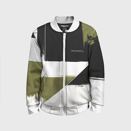 Детский бомбер Haval логотип / 3D-Белый – фото 1