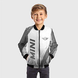 Бомбер детский Mini - white gradient вертикально, цвет: 3D-черный — фото 2