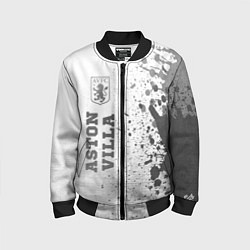 Детский бомбер Aston Villa - white gradient по-вертикали