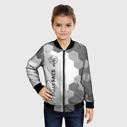 Бомбер детский Sally Face - white gradient по-вертикали, цвет: 3D-черный — фото 2