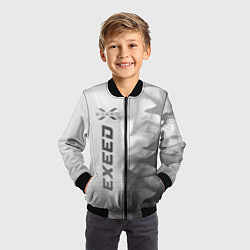 Бомбер детский Exeed - white gradient по-вертикали, цвет: 3D-черный — фото 2