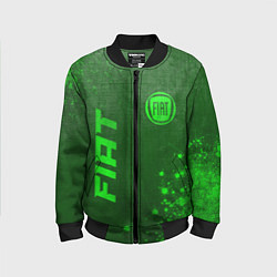 Детский бомбер Fiat - green gradient вертикально