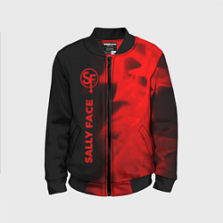 Детский бомбер Sally Face - red gradient по-вертикали