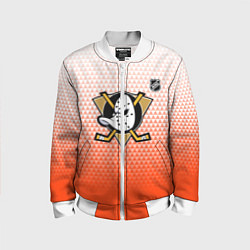 Детский бомбер Анахайм Дакс - оранжевая геометрия