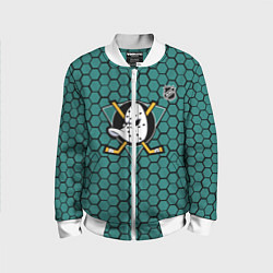 Детский бомбер Анахайм Дакс - зеленые соты