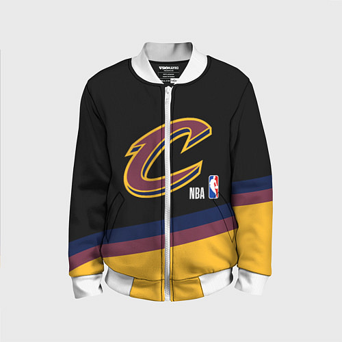 Детский бомбер Cleveland Cavaliers NBA basketball / 3D-Белый – фото 1