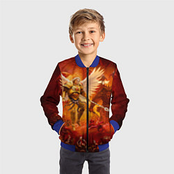 Бомбер детский Сангвиний великий ангел, цвет: 3D-синий — фото 2