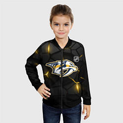 Бомбер детский Нэшвилл Предаторз - НХЛ хоккей, цвет: 3D-черный — фото 2