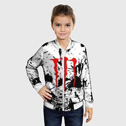 Бомбер детский Monster energy краски, цвет: 3D-белый — фото 2
