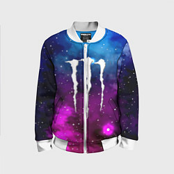 Детский бомбер Monster energy neon space