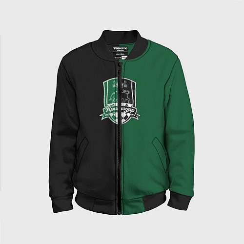 Детский бомбер Агкацев - ФК Краснодар / 3D-Черный – фото 1