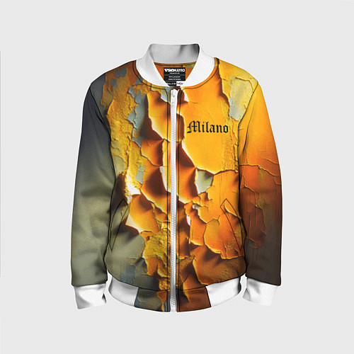 Детский бомбер Peeling plaster - Milano / 3D-Белый – фото 1