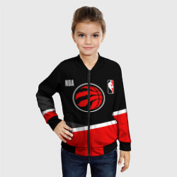 Бомбер детский Toronto Raptors - basketball, цвет: 3D-черный — фото 2