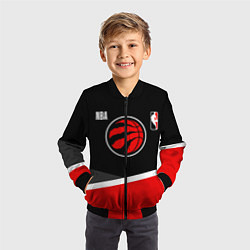 Бомбер детский Toronto Raptors - basketball, цвет: 3D-черный — фото 2