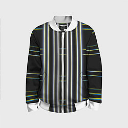 Бомбер детский Neon yellow blue white, цвет: 3D-белый