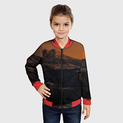 Бомбер детский Эльбрус, цвет: 3D-красный — фото 2