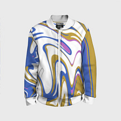 Детский бомбер Цветные вихри