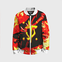 Детский бомбер Doom огненный