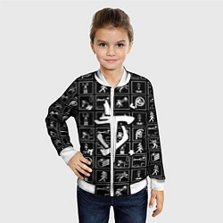 Бомбер детский Doom x portal, цвет: 3D-белый — фото 2