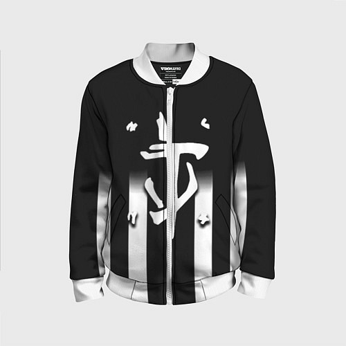 Детский бомбер Doom line white / 3D-Белый – фото 1