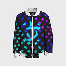 Бомбер детский Doom winter neon, цвет: 3D-белый