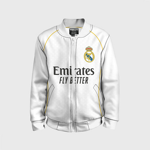 Детский бомбер Винисиус Реал Мадрид домашняя форма 2025 2026 / 3D-Белый – фото 1