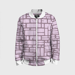 Бомбер детский Кирпичная кладка, цвет: 3D-белый