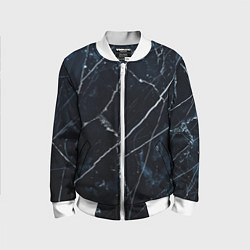 Детский бомбер Темно синий гранж