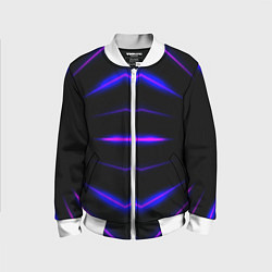 Детский бомбер Color black neon