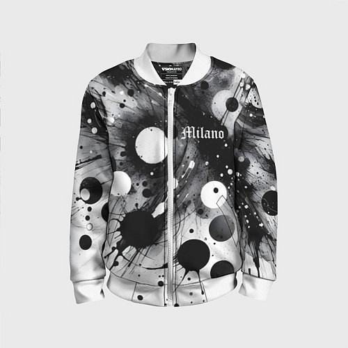 Детский бомбер Abstract fantasy pattern - Milano / 3D-Белый – фото 1