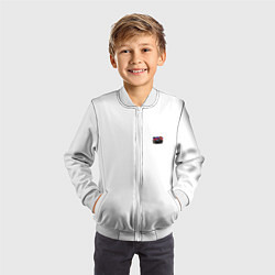 Бомбер детский Mercedes amg, цвет: 3D-белый — фото 2