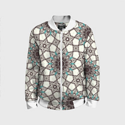 Детский бомбер Калейдоскоп из цветочных звезд