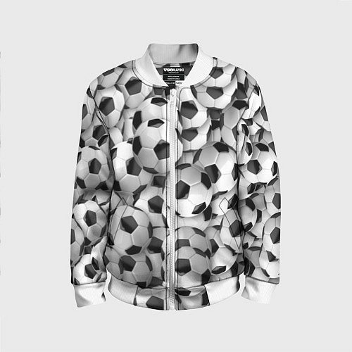 Детский бомбер Игра в мяч / 3D-Белый – фото 1