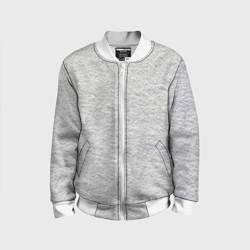 Детский бомбер Снег сугробы / 3D-Белый – фото 1