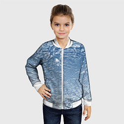 Бомбер детский Налипший снег, цвет: 3D-белый — фото 2