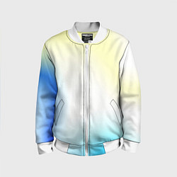 Детский бомбер Color yellow blue white