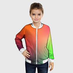 Бомбер детский Color multicolored, цвет: 3D-белый — фото 2