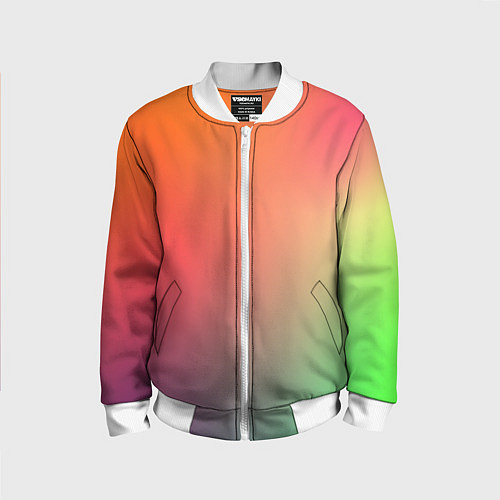 Детский бомбер Color multicolored / 3D-Белый – фото 1