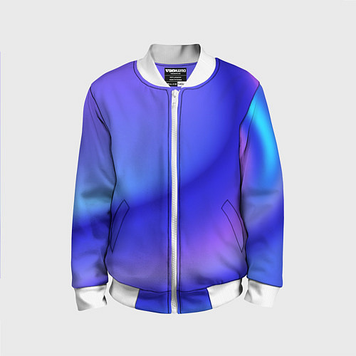 Детский бомбер The color is multicolored / 3D-Белый – фото 1