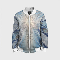 Детский бомбер Ледяной перьевой орнамент со светом