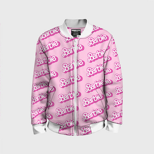 Детский бомбер Barbie Pattern / 3D-Белый – фото 1