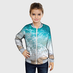 Бомбер детский Берег, цвет: 3D-серый — фото 2