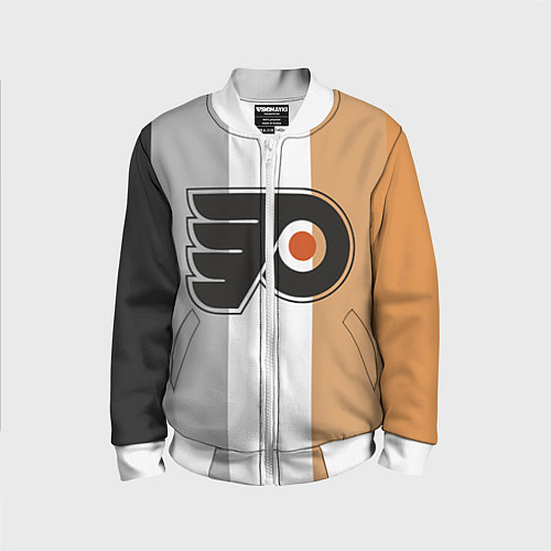 Детский бомбер Philadelphia Flyers / 3D-Белый – фото 1