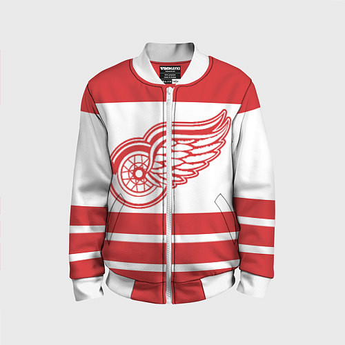 Детский бомбер Detroit Red Wings / 3D-Белый – фото 1