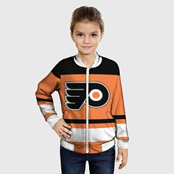 Бомбер детский Philadelphia Flyers, цвет: 3D-белый — фото 2