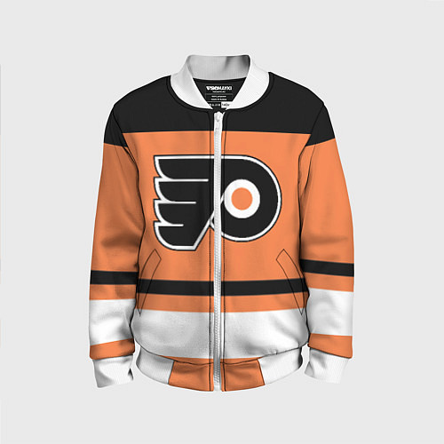 Детский бомбер Philadelphia Flyers / 3D-Белый – фото 1