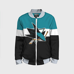 Бомбер детский San Jose Sharks, цвет: 3D-серый