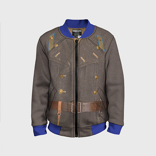 Детский бомбер Шинель / 3D-Синий – фото 1