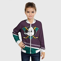 Бомбер детский Anaheim Ducks Selanne, цвет: 3D-белый — фото 2