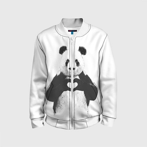 Детский бомбер Panda Love / 3D-Белый – фото 1